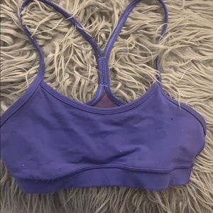 Purple Lululemon sports bra